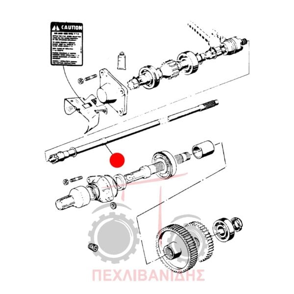 Άξονας PTO σασμάν Landini 7860-Advantage-Frutteti