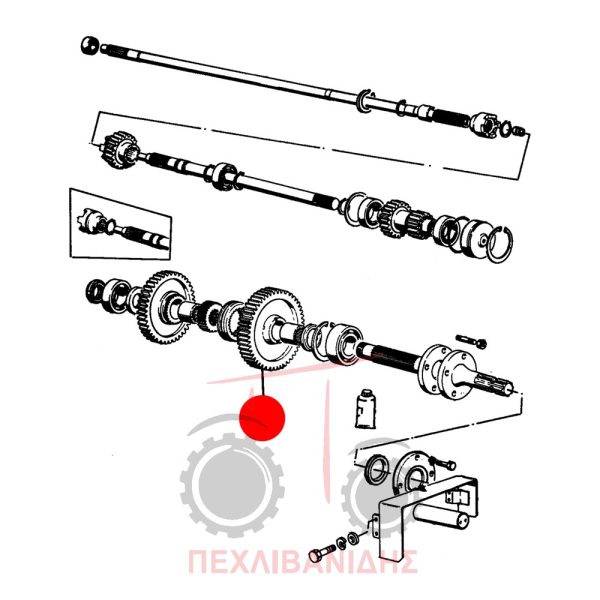 Γρανάζι PTO Landini 10000-12500-13000-14500