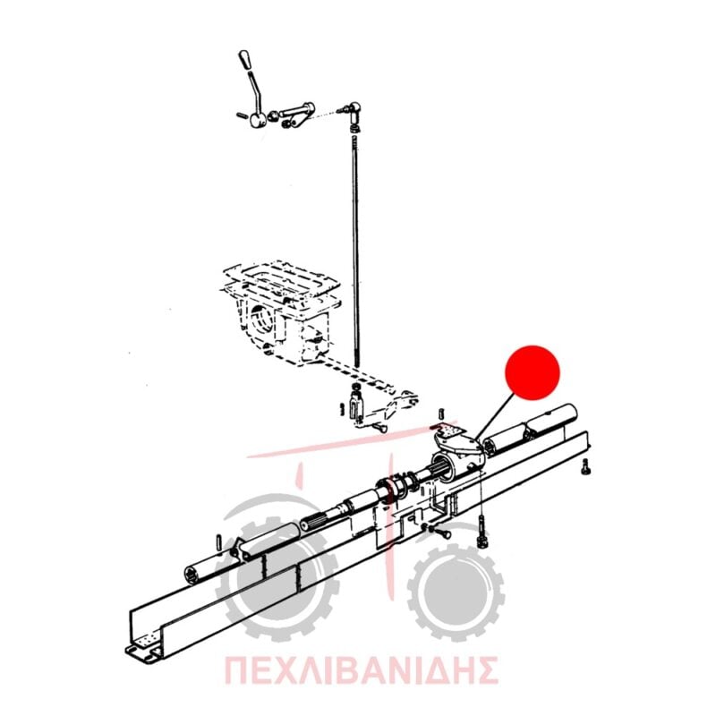 Βάση μεσαίας τριβής Landini 10000-12500-13000-14500 Βάση μεσαίας τριβής Landini 10000-12500-13000-14500