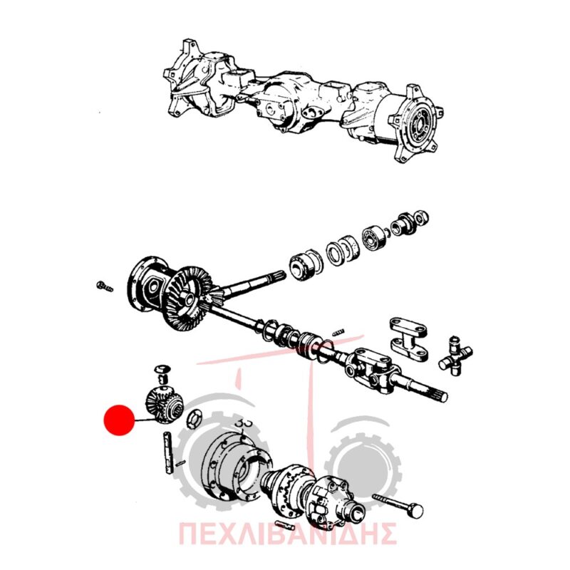 Μπροστά δορυφόρος Landini 5830-6550-Frutteti