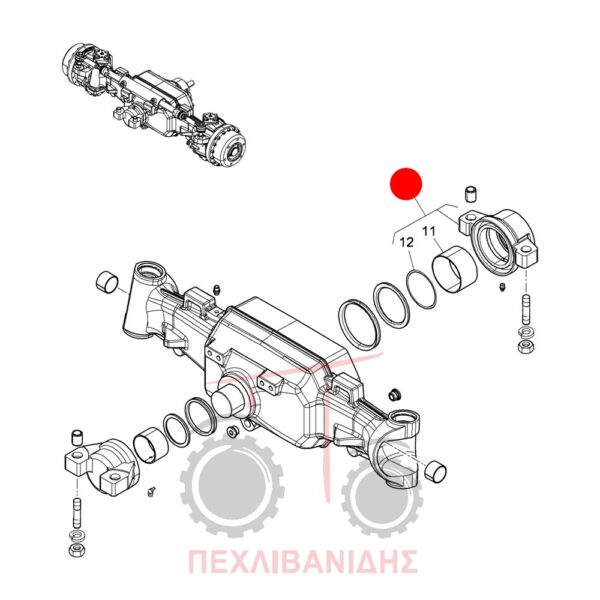 Καβαλέτο μπροστά διαφορικού Landini Advantage-Rex