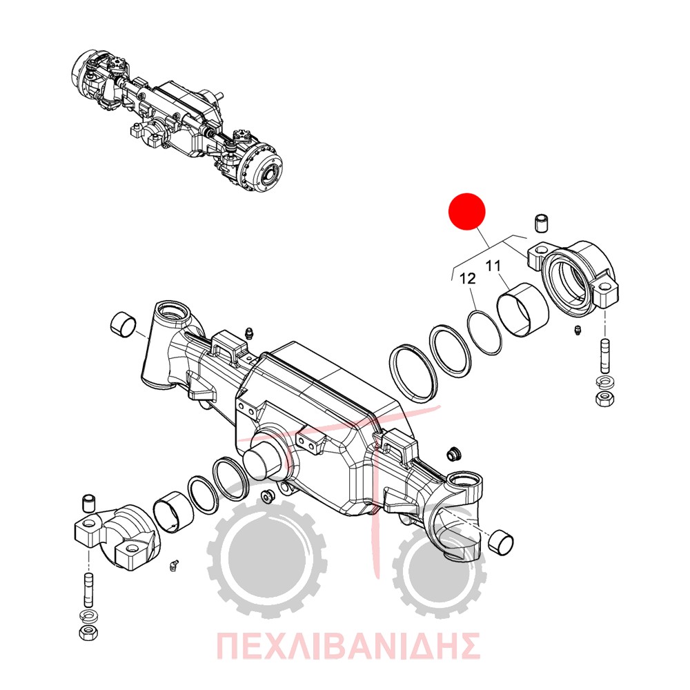 Καβαλέτο μπροστά διαφορικού Landini Advantage-Rex