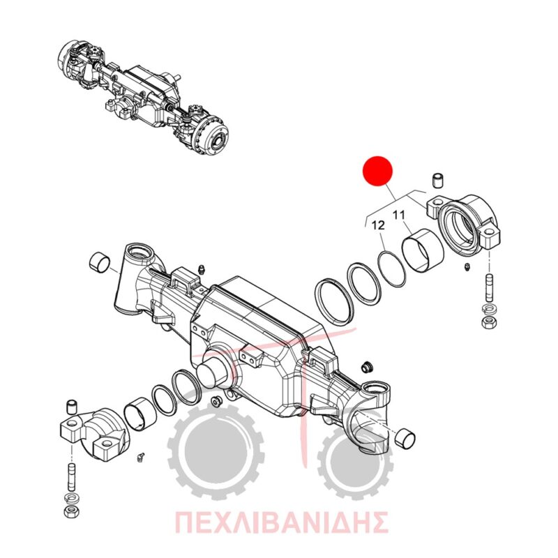 Καβαλέτο μπροστά διαφορικού Landini Advantage-Rex Καβαλέτο μπροστά διαφορικού Landini Advantage-Rex