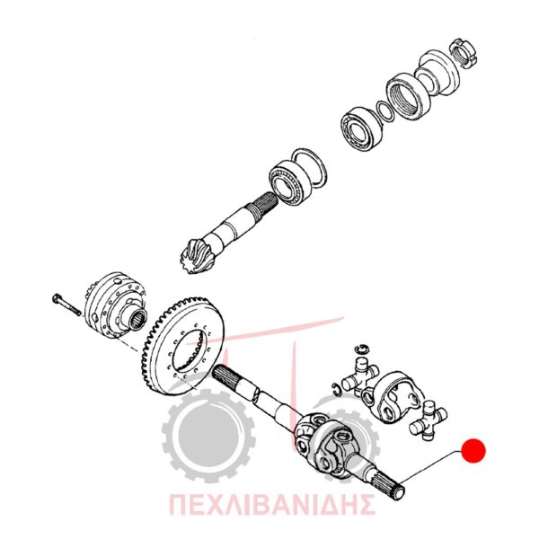 Μπροστά κοντό ημιαξόνιο Landini Advantage-Rex