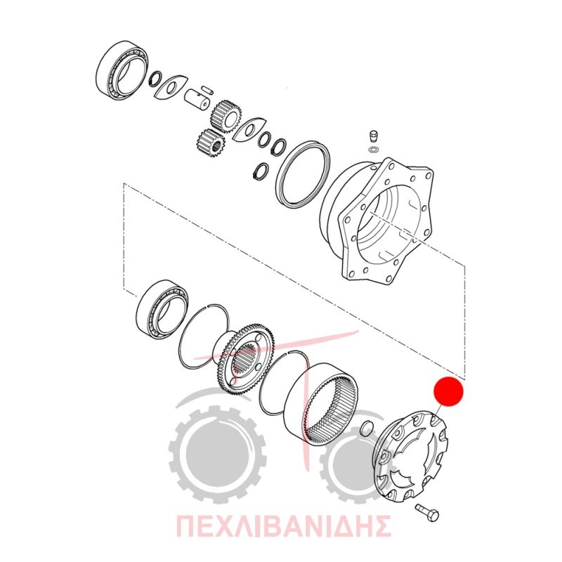 Μπροστά καπάκι μειωτήρα Landini Advantage-Rex