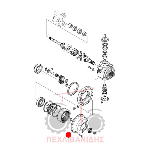 Μειωτήρας μπροστά διαφορικού Landini Alpine-Globus-Rex