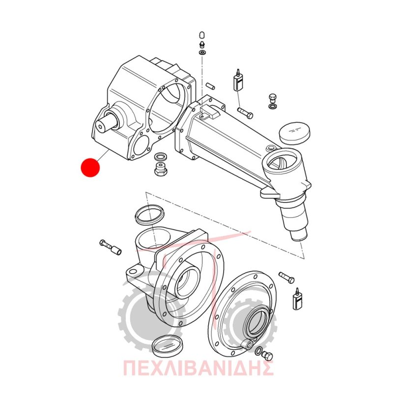 Μπροστά μεσαίο κουτί διαφορικού Landini Mistral 40-45-50-55