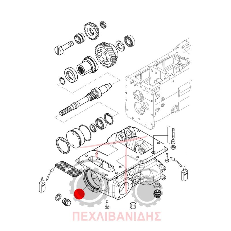 Κουτί κίνησης διαφορικού Landini Powerfarm-Rex-Vision