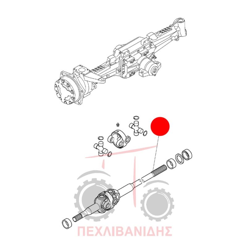 Μπροστά ημιαξόνιο Landini Legend-Mythos-Powerfarm Μπροστά ημιαξόνιο Landini Legend-Mythos-Powerfarm