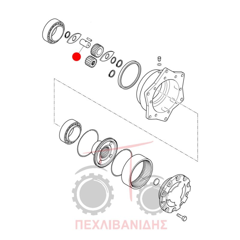 Μπροστά πείρος μειωτήρα Landini Advantage-Frutteti-Rex