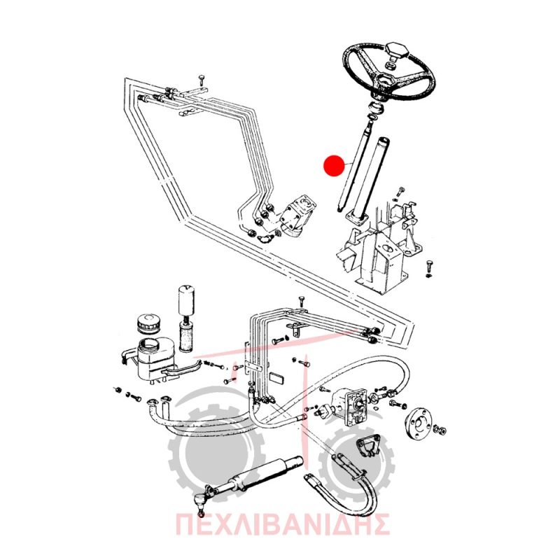 Κολώνα τιμονιού Landini 5830-8830 Κολώνα τιμονιού Landini 5830-8830