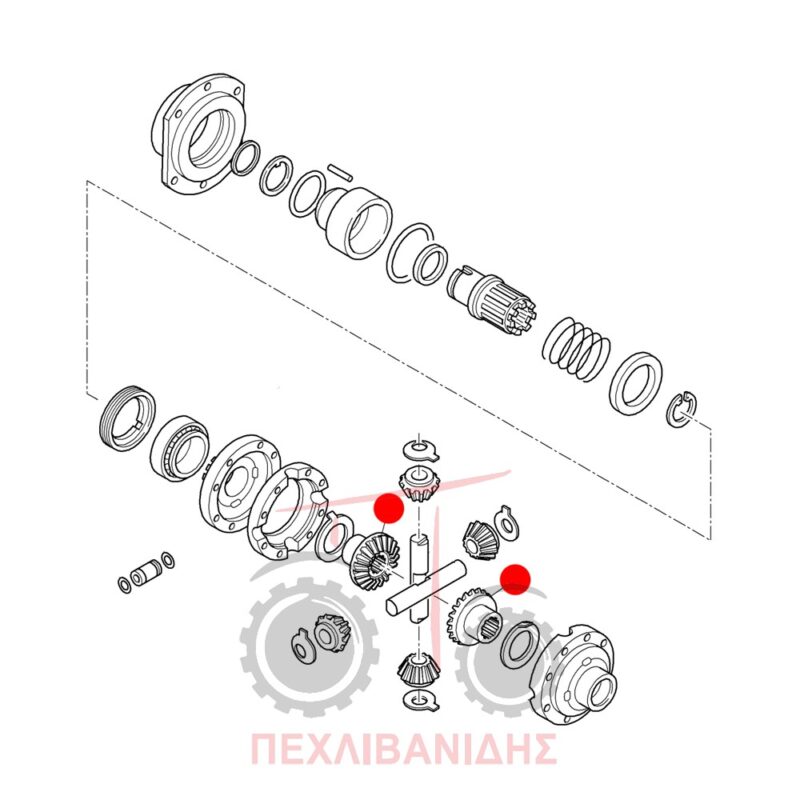 Πλανήτης μπροστά διαφορικού Landini Advantage-Rex-Vigneti Πλανήτης μπροστά διαφορικού Landini Advantage-Rex-Vigneti