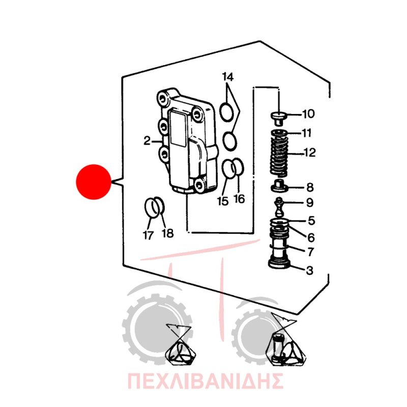 Βαλβίδα χειριστηρίου Landini 10000-12500-13000-14500