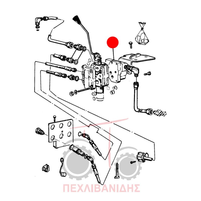 Βαλβίδα χειριστηρίου υδραυλικού Landini 10000-12500-13000-14500