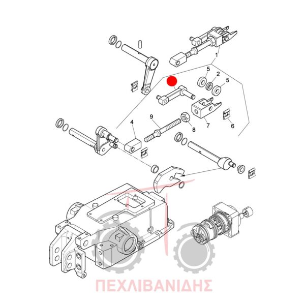 Άξονας ανταπόκρισης υδραυλικού Landini Rex-Vision
