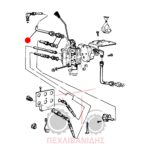 Σωλήνας χειριστηρίου σβάρνας Landini 12500-14500 Σωλήνας χειριστηρίου σβάρνας Landini 12500-14500