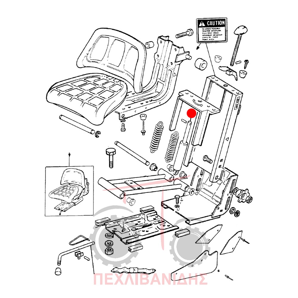 Μπουκάλα καθίσματος Landini 5830-7860-Frutteti-Ghibli