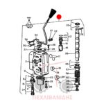 Φέτα χειριστηρίου σβάρνας Landini 10000-12500-13000-14500 Φέτα χειριστηρίου σβάρνας Landini 10000-12500-13000-14500