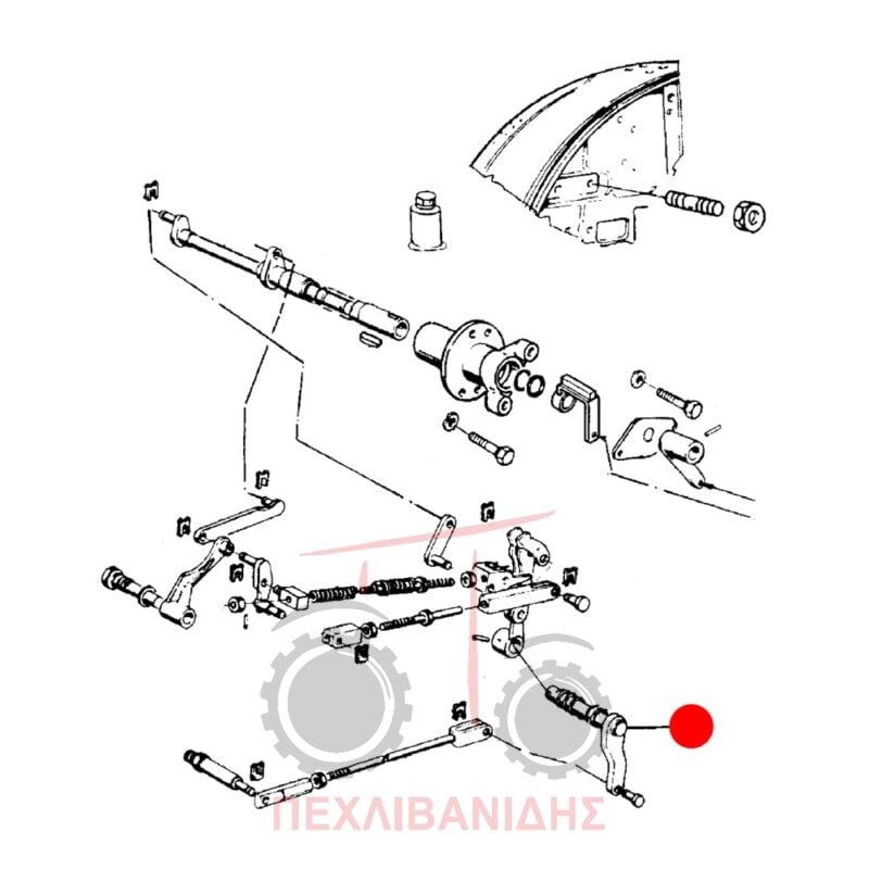 Μπράτσο χειριστηρίου υδραυλικού Landini Advantage-Rex Μπράτσο χειριστηρίου υδραυλικού Landini Advantage-Rex