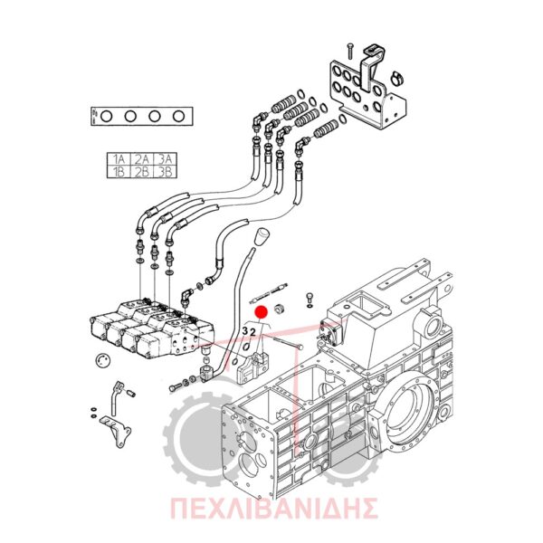 Πλάκα φέτας χειριστηρίου Landini 7880-Rex