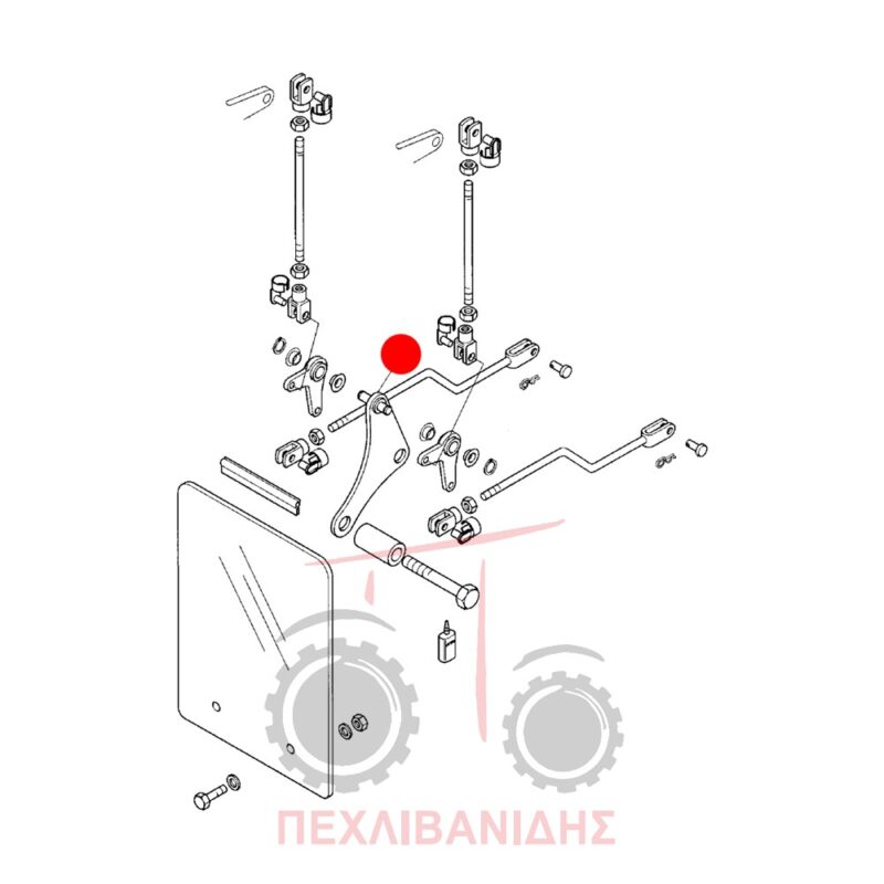 Πλακάκι λεβιέ χειριστηρίου Landini Advantage-Atlas-Rex