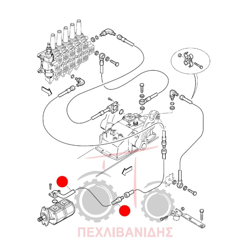 Σωληνάκι υδραυλικού Landini Legend 105-165 Σωληνάκι υδραυλικού Landini Legend 105-165