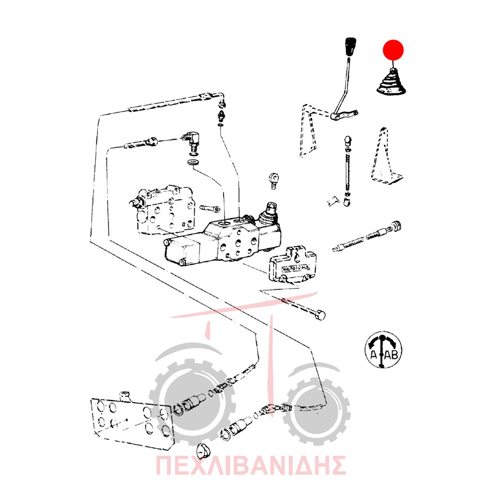 Φυσούνα λεβιέ φέτας χειριστηρίου Landini 8880-9880