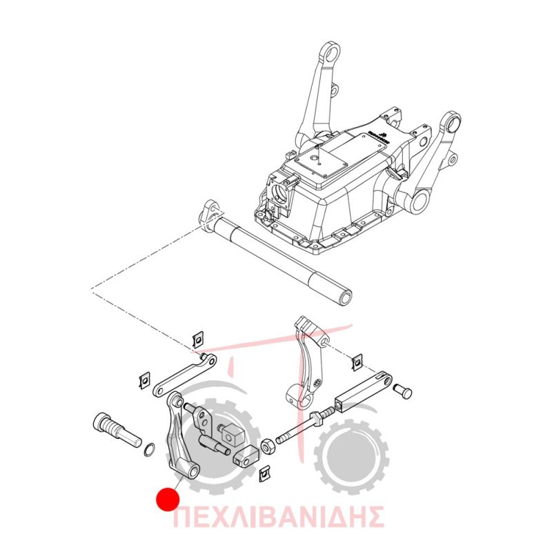 Μπρατσάκι λεβιέ υδραυλικού Landini 5860-Advantage-Globalfarm-Vigneti