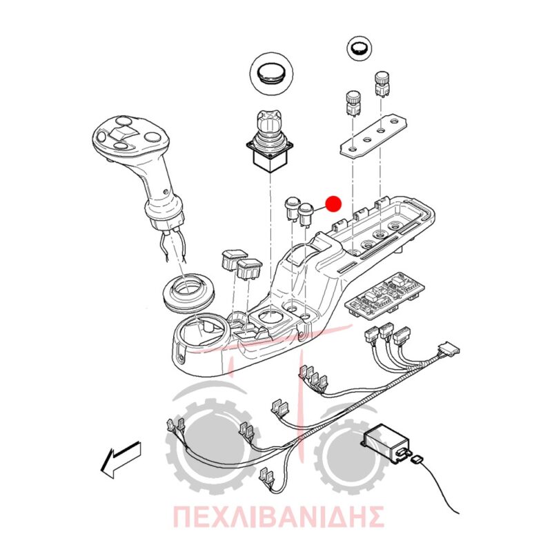 Κουμπί απενεργοποίησης υδραυλικού Landini Powermaster-Powermax Κουμπί απενεργοποίησης υδραυλικού Landini Powermaster-Powermax