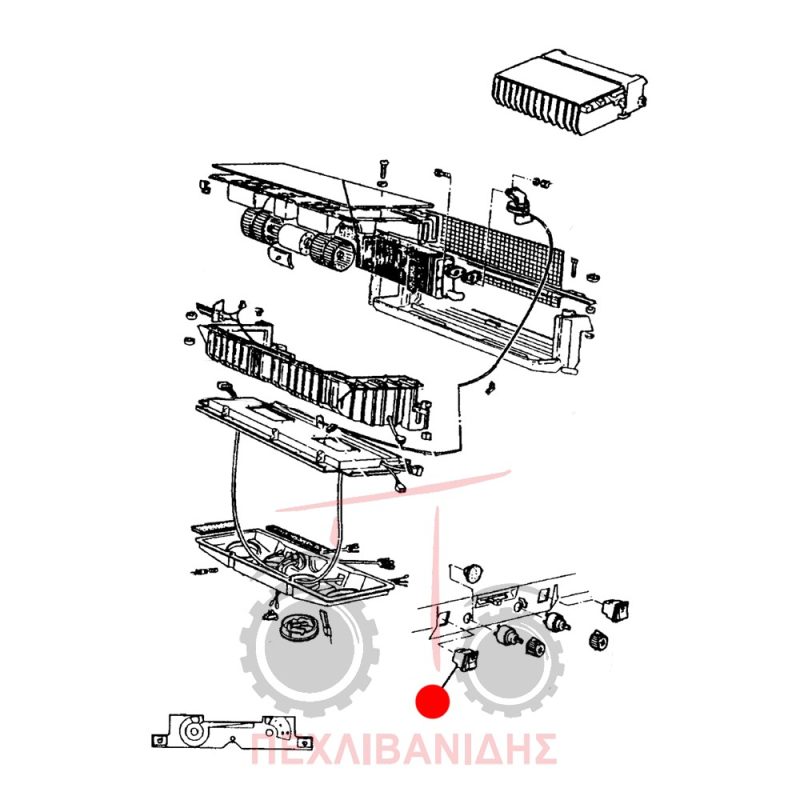Διακόπτης μπεκ υαλοκαθαρηστήρων Landini 6880-7880-8880