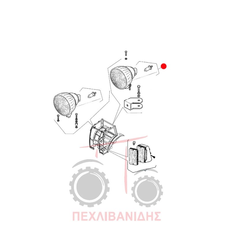 Φανάρι καμπίνας πίσω Landini Rex
