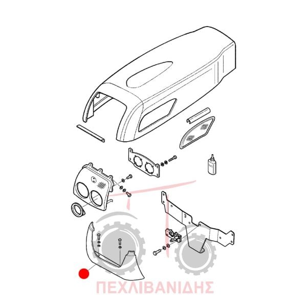 Μπροστά κάτω μάσκα Landini Rex-Technofarm