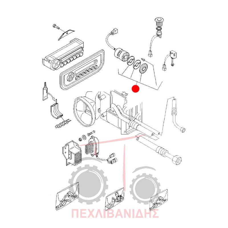 Βάση αισθητήρα θερμοκρασίας aircondition Landini Legend-Mythos Βάση αισθητήρα θερμοκρασίας aircondition Landini Legend-Mythos