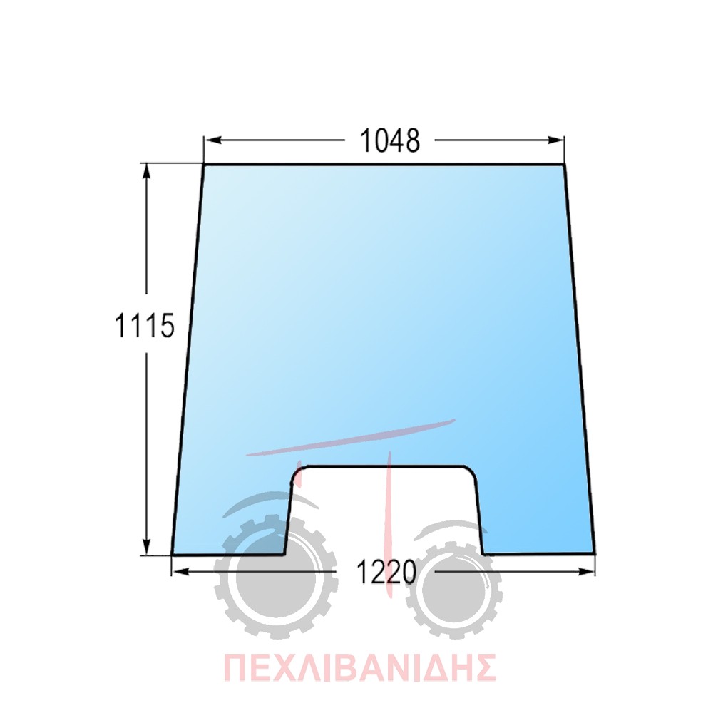 Μπροστά τζάμι καμπίνας Landini 16550-17500-19500
