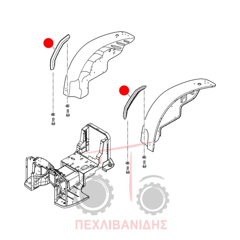 Χερούλι φτερού Landini Rex-Vigneti Χερούλι φτερού Landini Rex-Vigneti