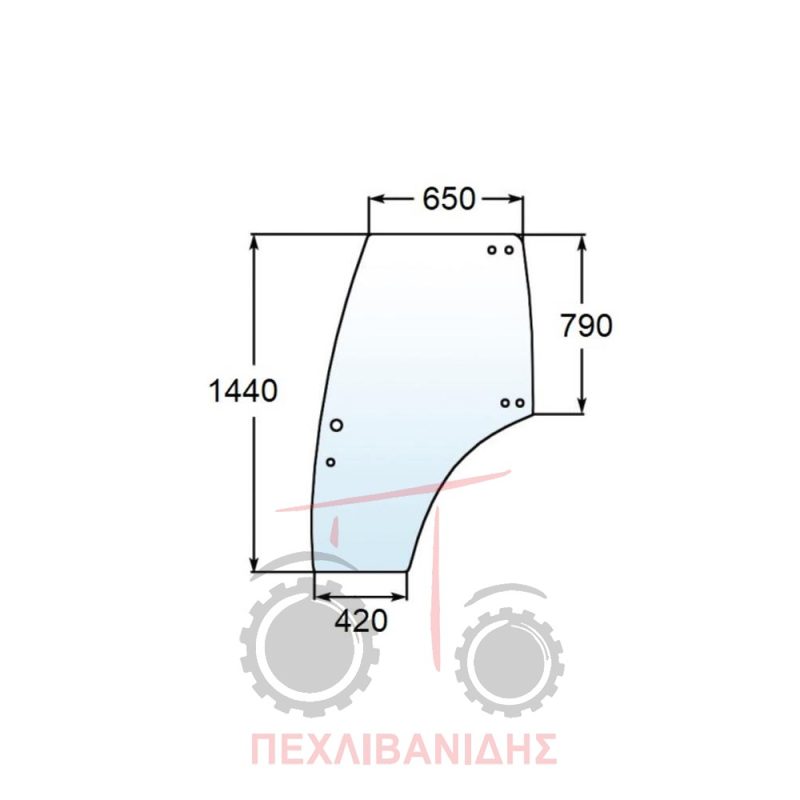 Τζάμι πόρτας Landini Vision Τζάμι πόρτας Landini Vision