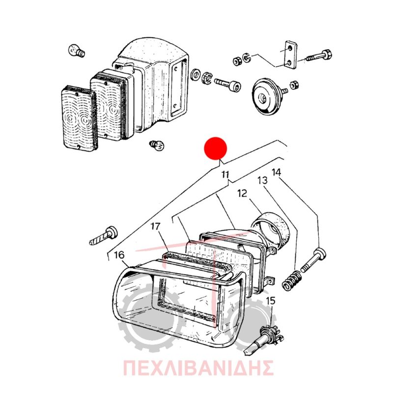 Μπροστά δεξί φανάρι Landini 6880-8880-Legend Μπροστά δεξί φανάρι Landini 6880-8880-Legend