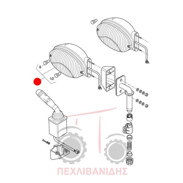 Αριστερό φανάρι πορείας - φλας Landini 4645-Mistral