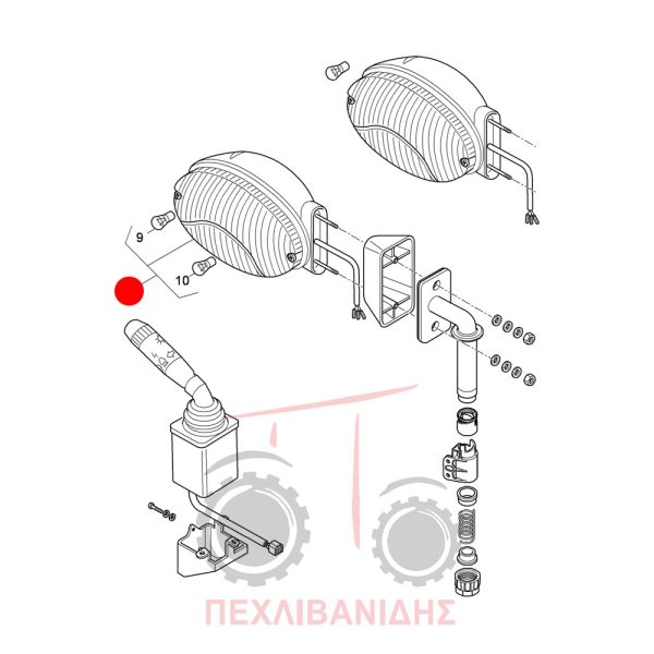 Δεξί πλαϊνό φανάρι πορείας - φλας Landini 4630-4645-4655-Mistral
