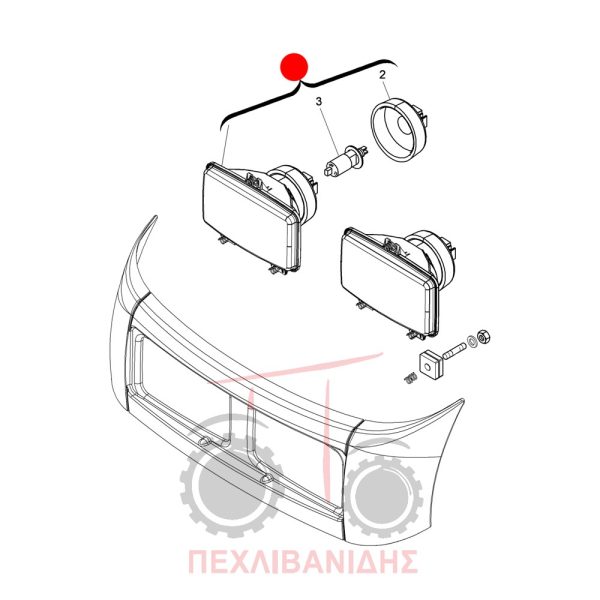Μπροστά φανάρι Landini Mistral-Rex-Trekker