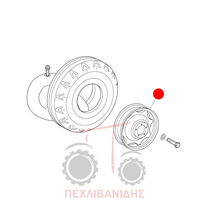 Μπροστά ζάντα 450x16 Landini Advantage-Rex