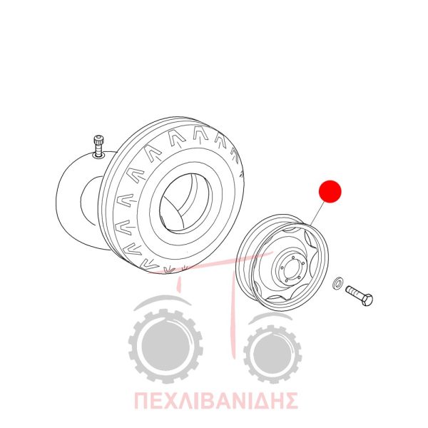 Μπροστά ζάντα 550x16 Landini Powerfarm-Rex-Technofarm