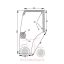 Αριστερό τζάμι πόρτας Ford New Holland TN85FA-TN90F-TN95DA-TN95F-TN95FA-TN95VA