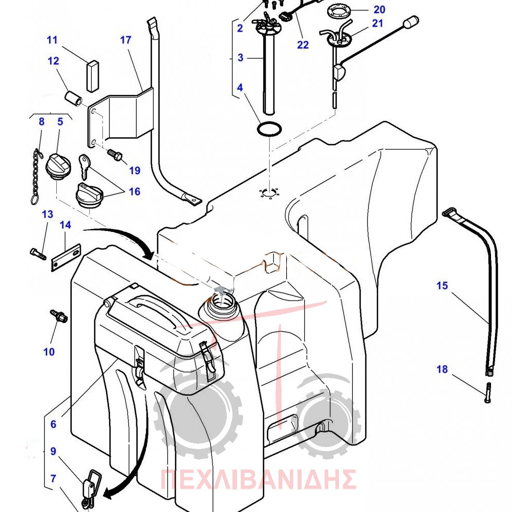 Ρεζερβουάρ 370L 6495-7485-7495