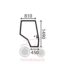 Τζάμι πόρτας Massey Ferguson 6100-8100-8200