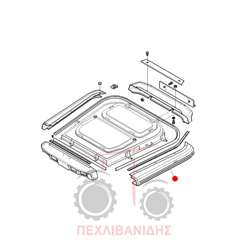 Κάλυμα οροφής Massey Ferguson 8260-8270-8280