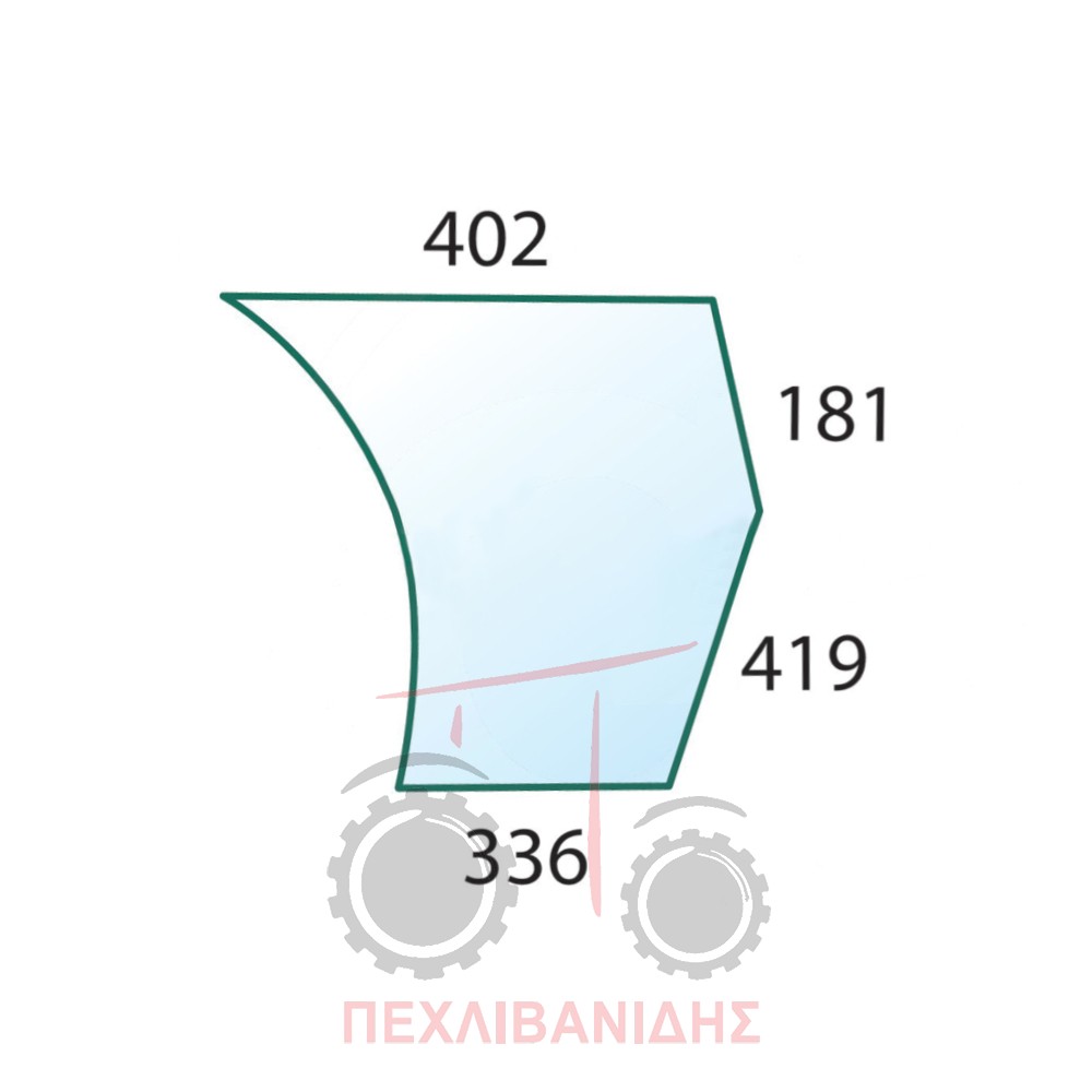 Τζάμι πόρτας Massey Ferguson 4200-4300