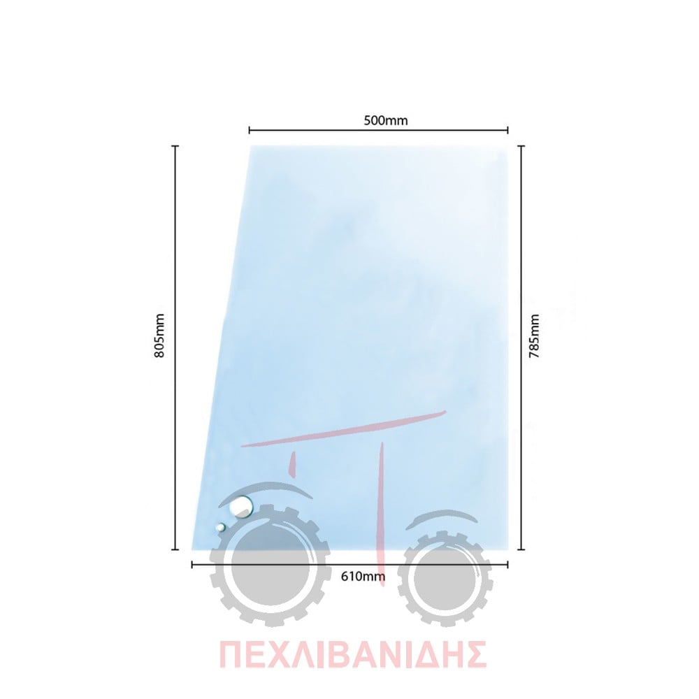 Τζάμι πόρτας Massey Ferguson 342-375-390-398-399