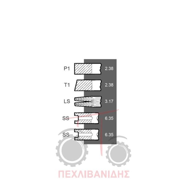 Ελατήρια κινητήρα Perkins 152-192-203