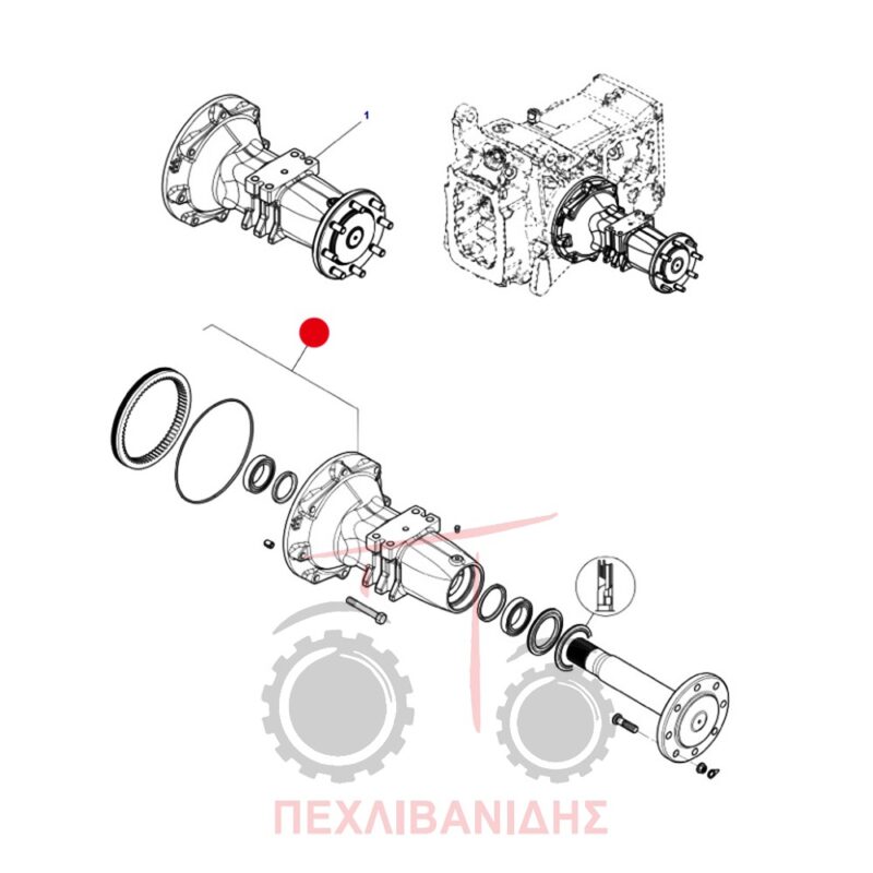 Χωνί μειωτήρα Massey Ferguson 4707-4708-5410-5420